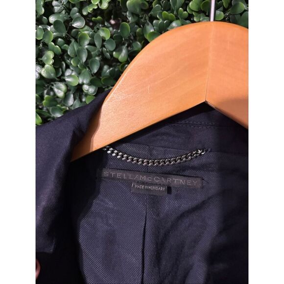 Stella McCartney Blue and Gold Button Blazer Sz 44/Large - Picture 3 of 5